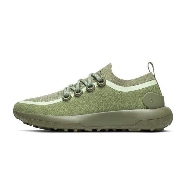 Men's Allbirds Trail Runner SWT Mizzles Running Shoes Olive | NZ1134IL