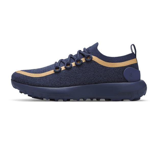 Men's Allbirds Trail Runner SWT Mizzles Running Shoes Navy | NZ1135UZ