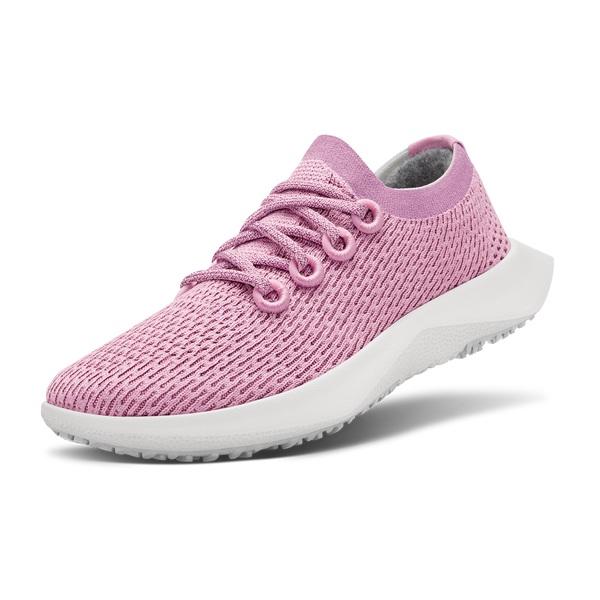 Men\'s Allbirds Tree Dasher 2 Running Shoes Pink / White | NZ1187UZ