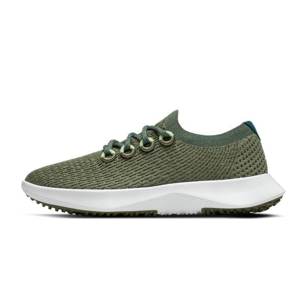 Men's Allbirds Tree Dasher 2 Running Shoes Olive | NZ1196BE