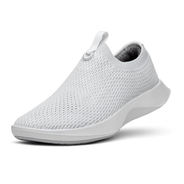 Men\'s Allbirds Tree Dasher Relay Slip On Shoes White | NZ1115QM