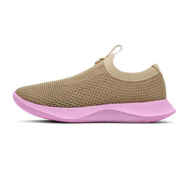 Men's Allbirds Tree Dasher Relay Slip On Shoes Brown / Pink | NZ1117NW