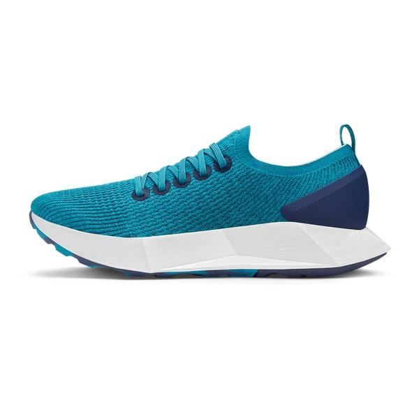 Men's Allbirds Tree Flyers Running Shoes Turquoise | NZ1179GS