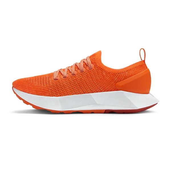 Men's Allbirds Tree Flyers Running Shoes Orange / White | NZ1182SG