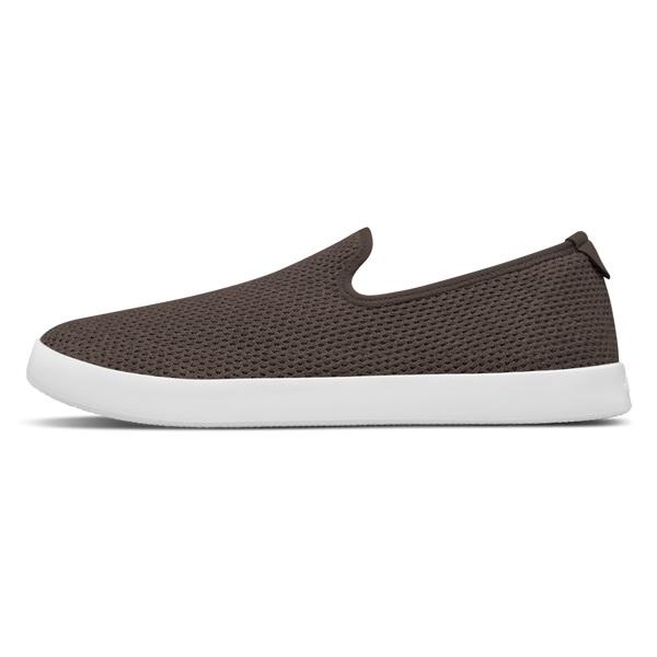 Men's Allbirds Tree Loungers Slip On Shoes Taupe / White | NZ1110YX