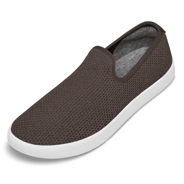 Men\'s Allbirds Tree Loungers Slip On Shoes Taupe / White | NZ1110YX