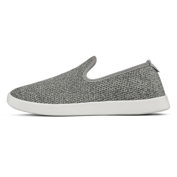 Men's Allbirds Tree Loungers Slip On Shoes Silver | NZ1111TC