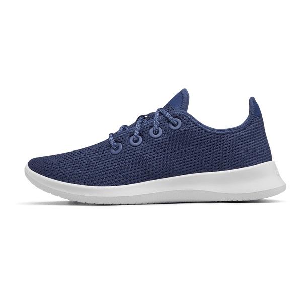 Men's Allbirds Tree Runner Sneakers Blue | NZ1080PJ