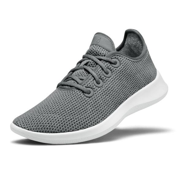 Men\'s Allbirds Tree Runner Sneakers Grey / White | NZ1079AH