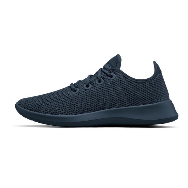 Men's Allbirds Tree Runner Sneakers Navy | NZ1075GS