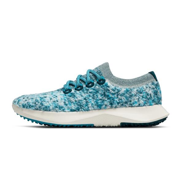 Men's Allbirds Wool Dasher Fluffs Running Shoes Turquoise | NZ1125NZ