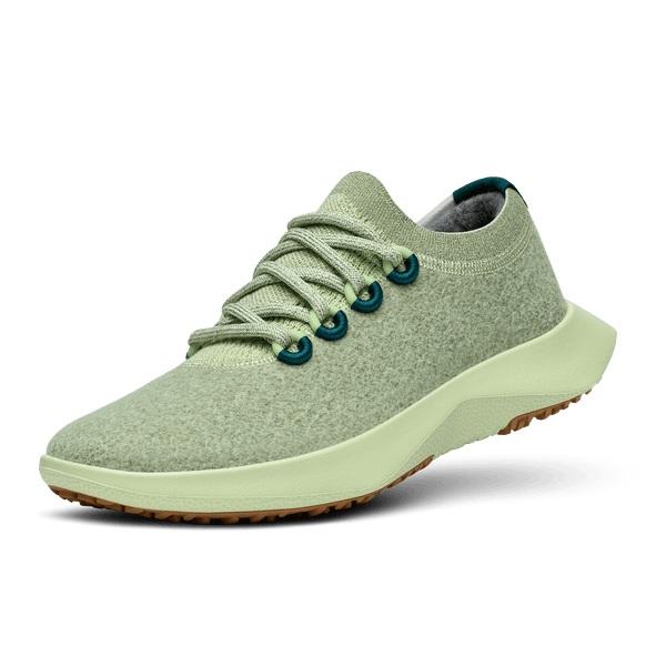 Men\'s Allbirds Wool Dasher Mizzles Running Shoes Green | NZ1139EB