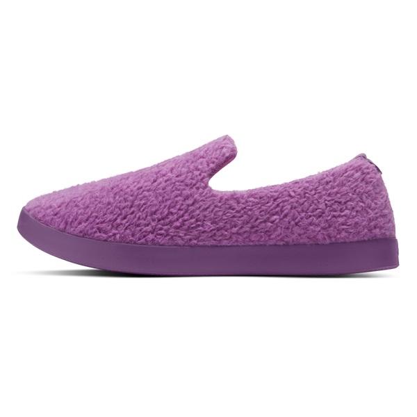 Men's Allbirds Wool Lounger Fluffs Slip On Shoes Purple | NZ1088WN