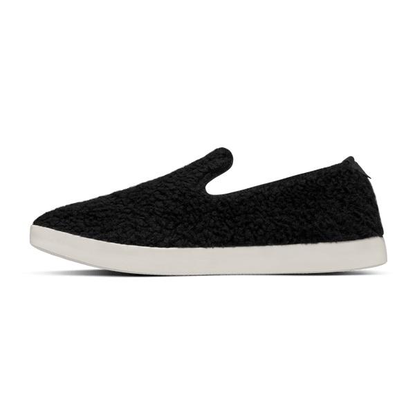 Men's Allbirds Wool Lounger Fluffs Slip On Shoes Beige / Black | NZ1089QM