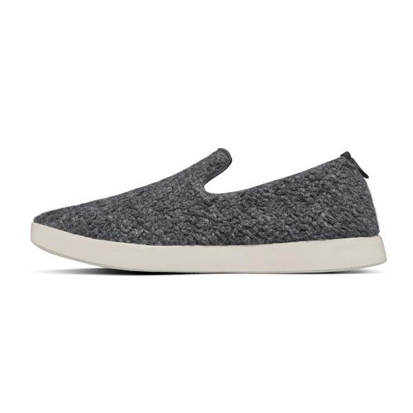 Men's Allbirds Wool Lounger Fluffs Slip On Shoes Beige / Grey | NZ1090MQ