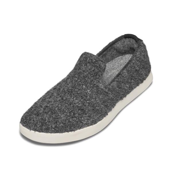 Men\'s Allbirds Wool Lounger Fluffs Slip On Shoes Beige / Grey | NZ1090MQ