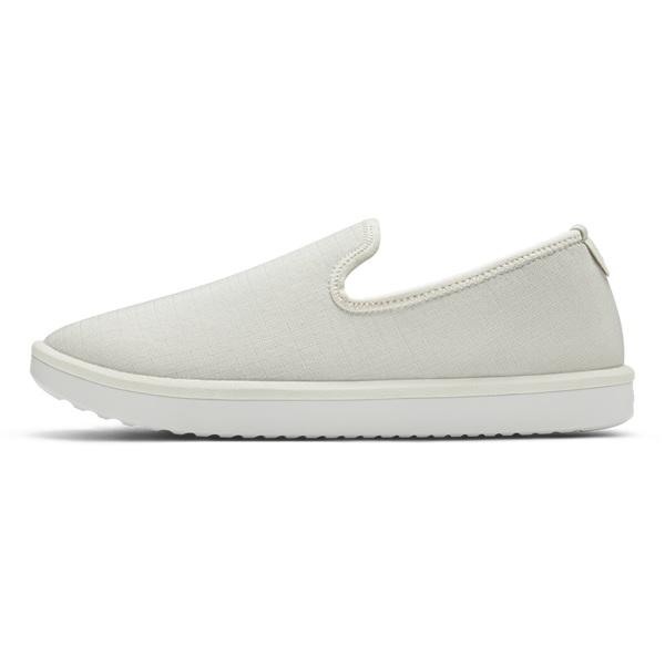 Men's Allbirds Wool Lounger Woven Slip On Shoes White | NZ1084YX