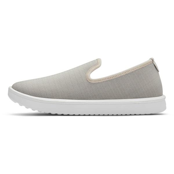 Men's Allbirds Wool Lounger Woven Slip On Shoes Grey | NZ1086RV