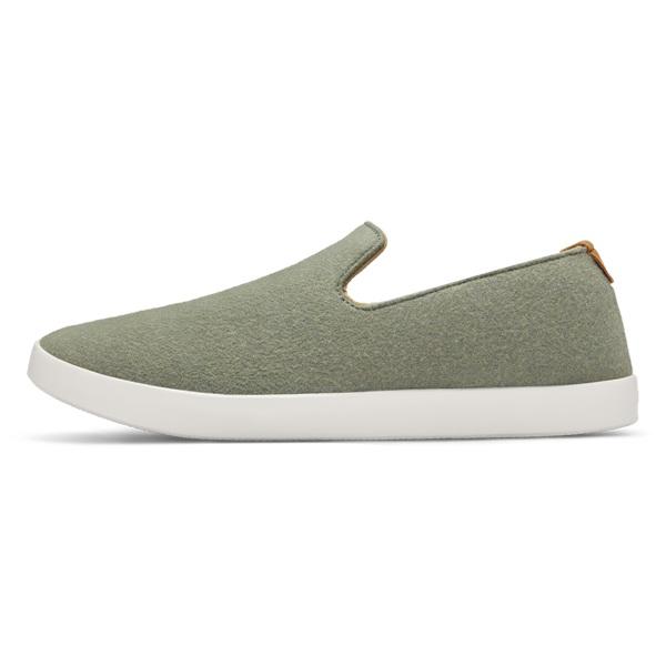 Men's Allbirds Wool Loungers Slip On Shoes Green | NZ1096ZU