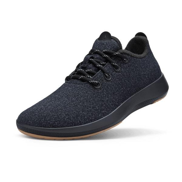 Men\'s Allbirds Wool Mizzles Sneakers Black | NZ1050FD