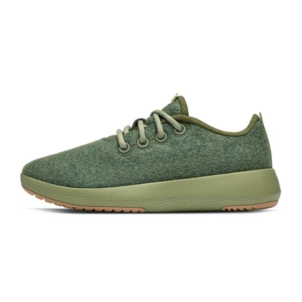 Men's Allbirds Wool Mizzles Waterproof Shoes Olive | NZ1262PJ