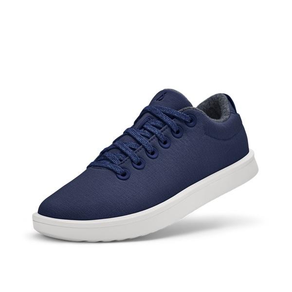 Men\'s Allbirds Wool Piper Woven Sneakers Navy | NZ1009EB