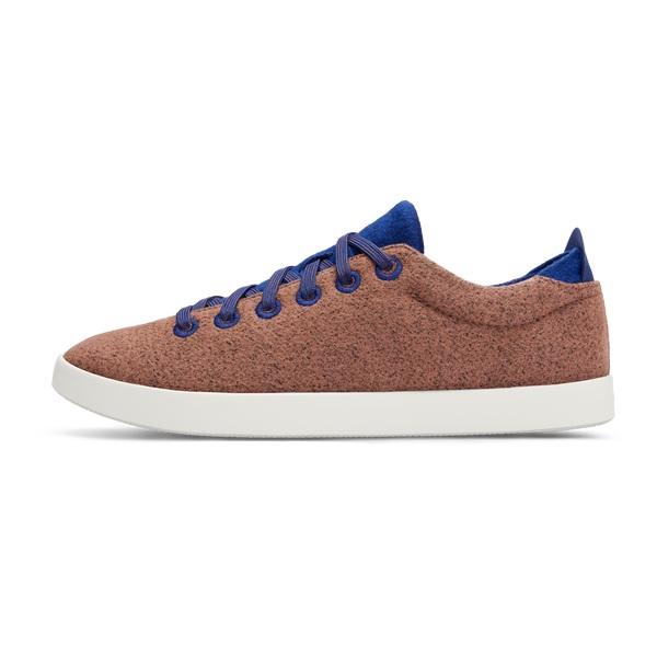 Men's Allbirds Wool Pipers Sneakers Blue / Brown | NZ1030IL