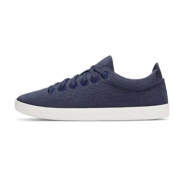 Men's Allbirds Wool Pipers Sneakers Navy | NZ1029OK