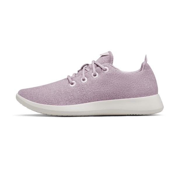 Men's Allbirds Wool Runner Sneakers Purple / White | NZ1053AH