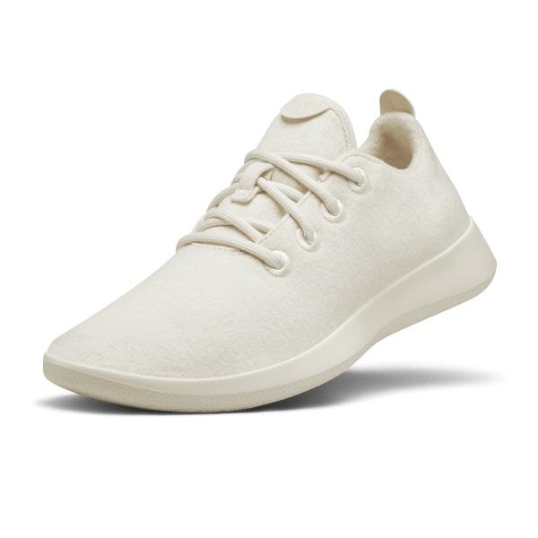 Men\'s Allbirds Wool Runner Sneakers White | NZ1065NW