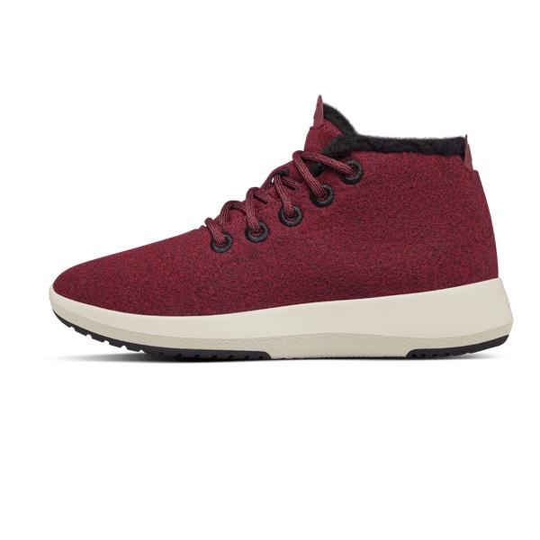 Men's Allbirds Wool Runner-up Mizzle Fluffs High Tops Red | NZ1216RV