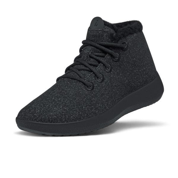 Men\'s Allbirds Wool Runner-up Mizzle Fluffs High Tops Black | NZ1217EB