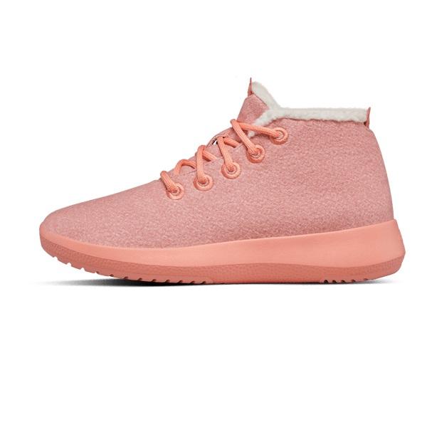 Men's Allbirds Wool Runner-up Mizzle Fluffs Waterproof Shoes Pink | NZ1236PJ