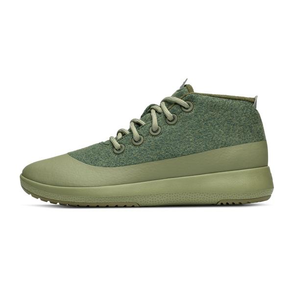 Men's Allbirds Wool Runner-up Mizzle Plus High Tops Olive | NZ1226ZU