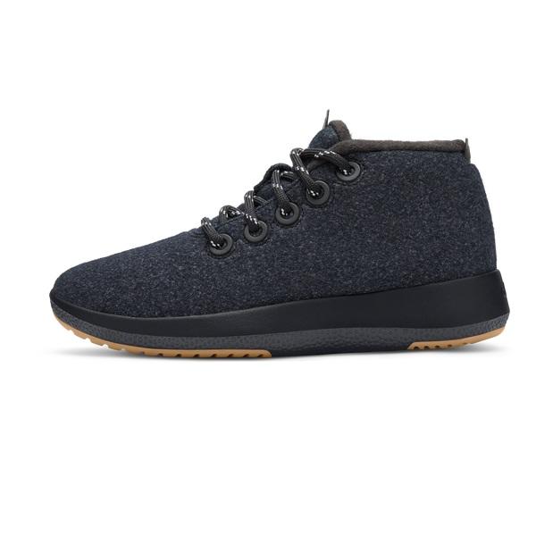 Men's Allbirds Wool Runner-up Mizzles High Tops Black | NZ1229NZ