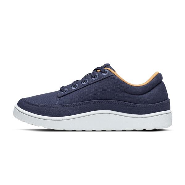 Women's Allbirds Canvas Pacers Sneakers Navy | NZ1416SG