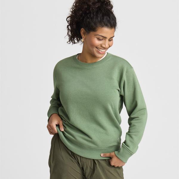 Women\'s Allbirds R&R Sweat Shirts Green | NZ1753DF