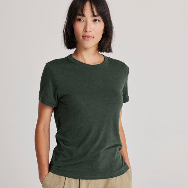 Women\'s Allbirds Sea T Shirts Green | NZ1738WN