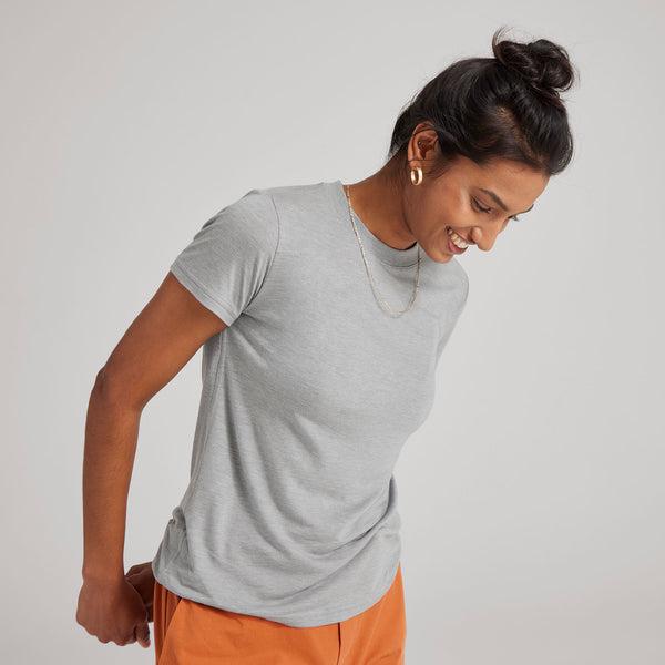 Women's Allbirds Sea T Shirts Grey | NZ1735TC