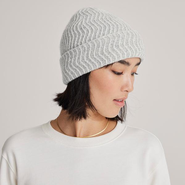 Women's Allbirds The Beanie Hats White | NZ1856FD