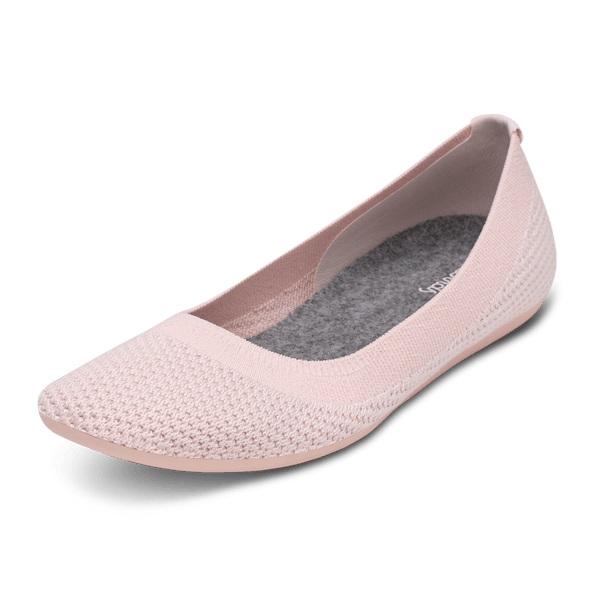 Women\'s Allbirds Tree Breezers Flat Shoes Pink | NZ1669LI