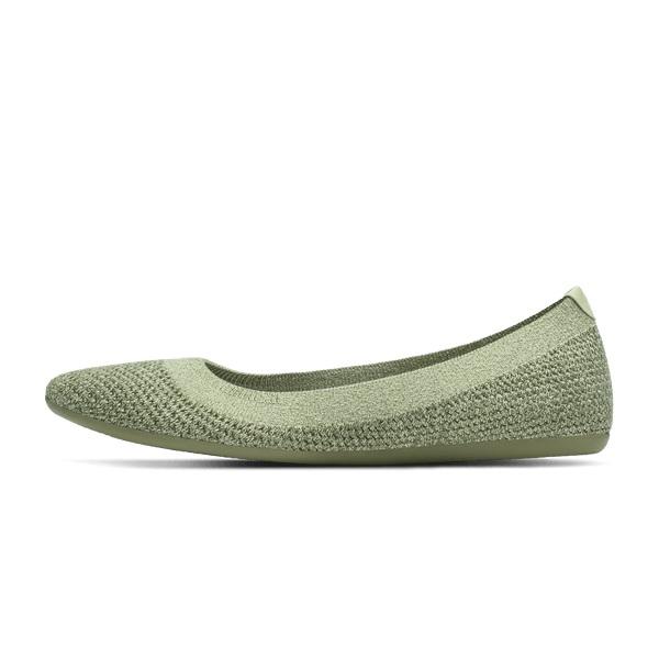 Women's Allbirds Tree Breezers Flat Shoes Green | NZ1670KO