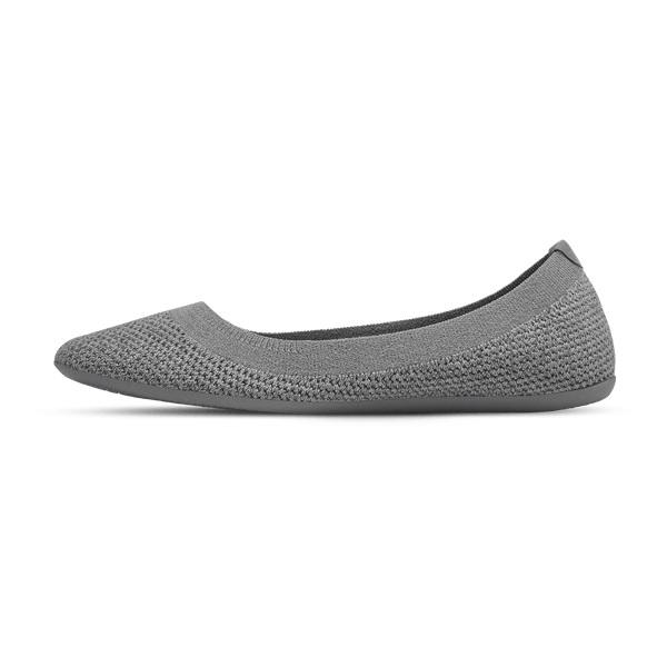 Women's Allbirds Tree Breezers Flat Shoes Grey | NZ1675DF