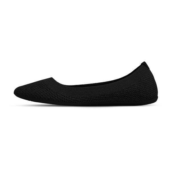 Women's Allbirds Tree Breezers Flat Shoes Black | NZ1677AH