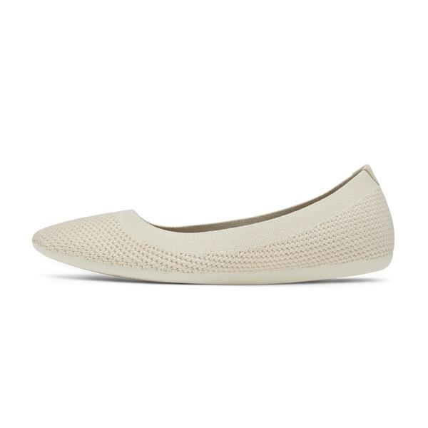 Women's Allbirds Tree Breezers Lux Flat Shoes Beige | NZ1673GS