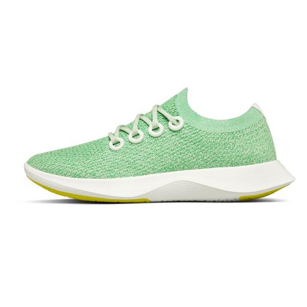 Women's Allbirds Tree Dasher 1 Running Shoes Mint / White | NZ1596FD