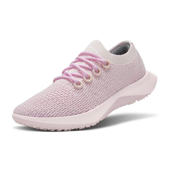 Women\'s Allbirds Tree Dasher 2 Running Shoes Pink / White | NZ1624SG