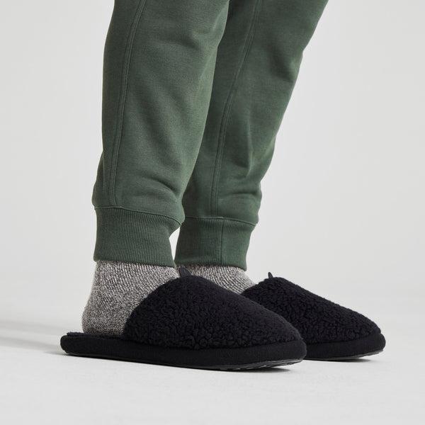 Women's Allbirds Wool Dwellers Slippers Black | NZ1508BE