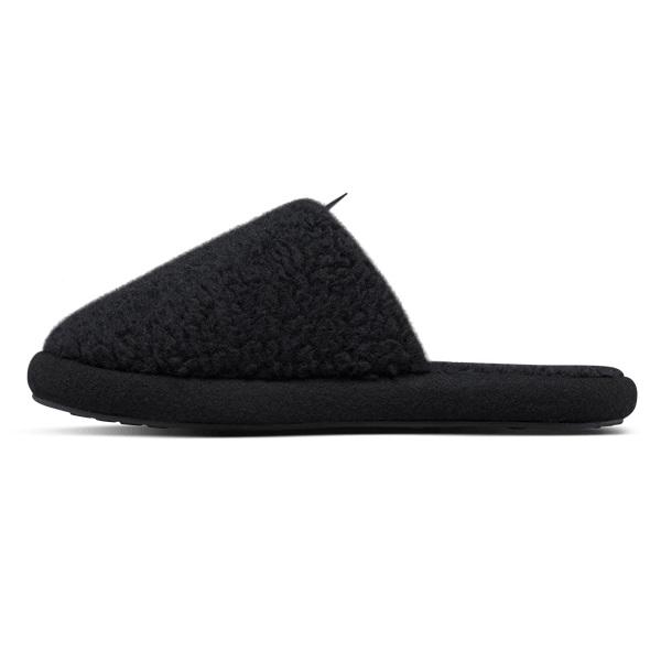 Women's Allbirds Wool Dwellers Slippers Black | NZ1508BE