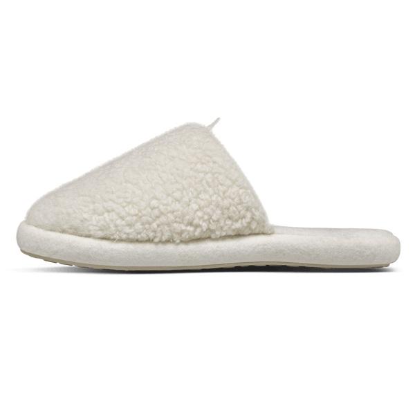 Women's Allbirds Wool Dwellers Slippers White | NZ1510CT